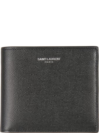 Saint Laurent Logo Plaque Wallet
