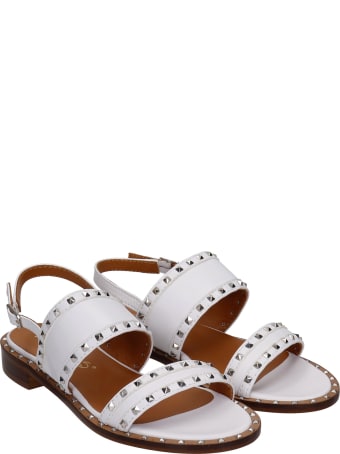 Via Roma 15 Flats In White Leather