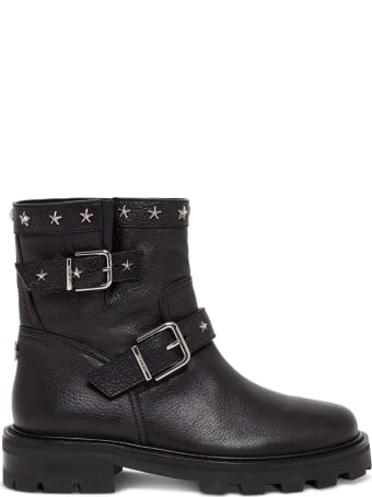 Jimmy Choo Leather Boots With Star Studs