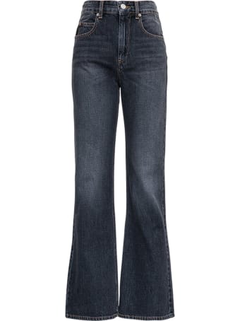 Isabel Marant Étoile Belvira Jeans In Grey Denim