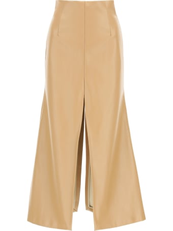 A.W.A.K.E. Mode Faux Leather Skirt