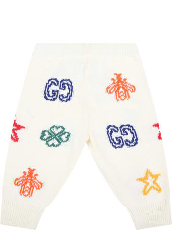 Gucci Ivory Trouser For Babykids
