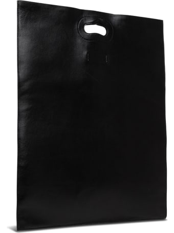 Trussardi Nuwev Black Shopper Bag