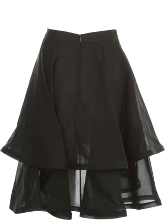 Vìen Front Slit Double Skirt