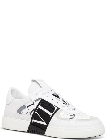 Valentino Garavani Vltn Low Top Sneakers In White Leather