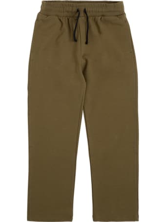 Philosophy di Lorenzo Serafini Kids Green Cotton Pants With Drawstring