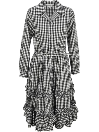 Comme Des Garçons Girl Check Ruffle Shift Dress