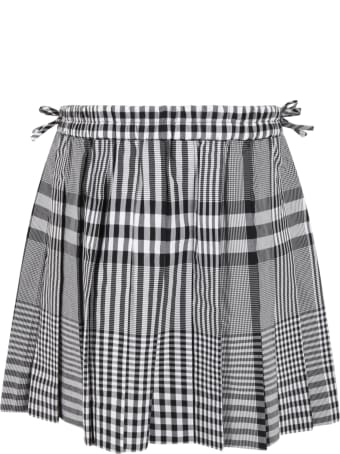 Burberry Multicolor Skirt For Girl With Iconic Check
