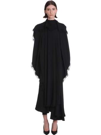 Balenciaga Dress In Black Polyester