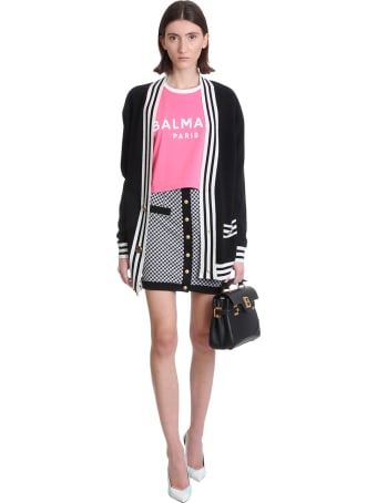 Balmain T-shirt In Rose-pink Cotton