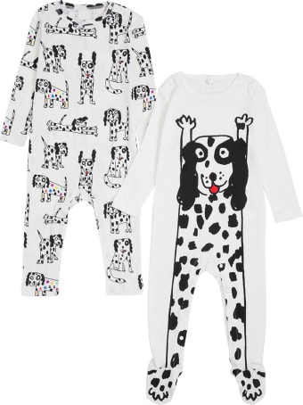 Stella McCartney Kids Set Of Two Dalmatian Printed Cotton Onesie