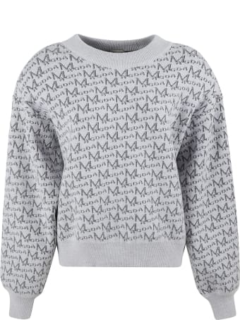 Magda Butrym All-over Logo Print Ribbed Sweater