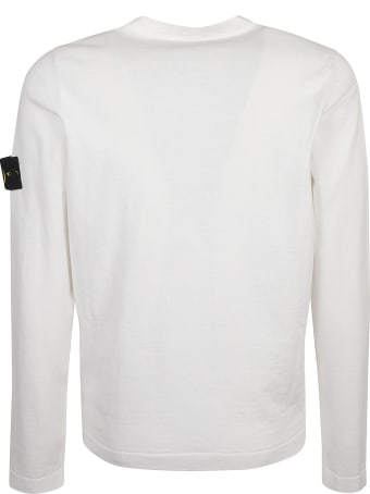 Stone Island Ribbed Logo Patched Sweatshirt