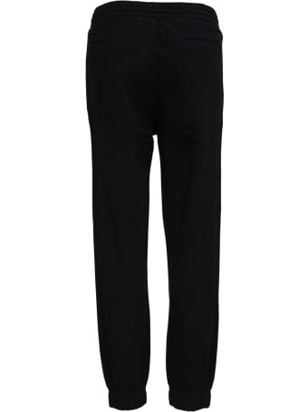 Givenchy Black Cotton Joggers With Logo Print