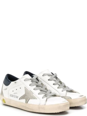 Golden Goose Superstar Sneakers With Blue Back