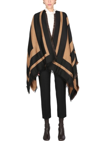 Anna Molinari Cape With Geometric Pattern