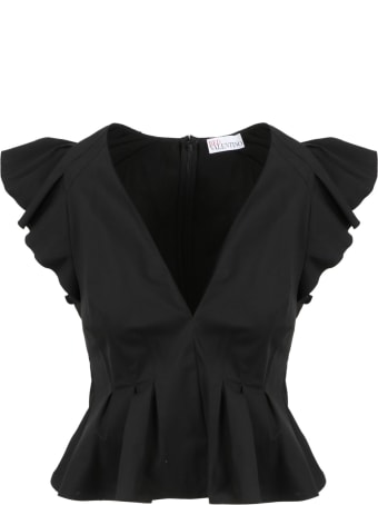 RED Valentino Stretch Poplin Top