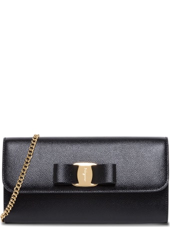Salvatore Ferragamo Clutch Con Catena Vara