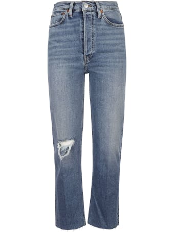 RE/DONE Ultra High Rise Stove Pipe Jeans