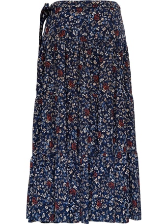 Chloé Long Floral Viscose Skirt