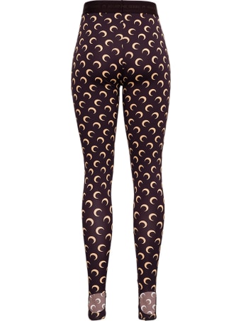 Marine Serre Stretch Recycled Fabric Moon Leggings