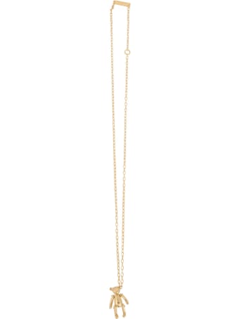 AMBUSH Silver Necklace With Teddy Bear Pendant