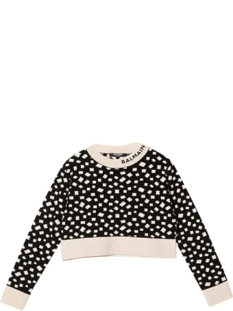 Balmain Girl Patterned Sweatshirt