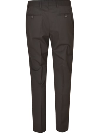 Les Hommes Zip Details Regular Fit Classic Trousers