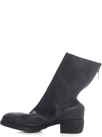 Guidi Lined Back Zip Mid Boot
