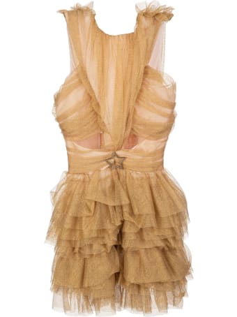 Teen Idol Golden Rachel Mini Dress