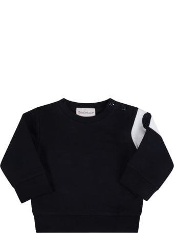 Moncler Blue Tracksuit For Baby Kids With Patch