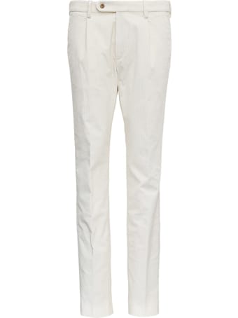 Berwich White Velvet Pants