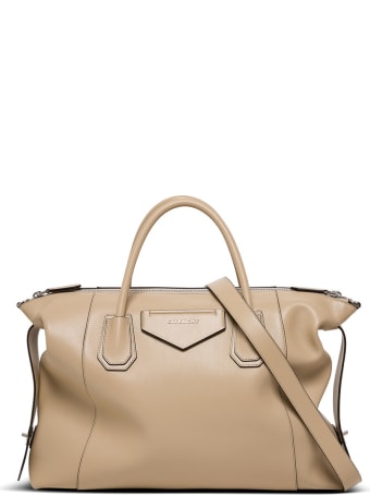 Givenchy Antigona Soft Handbag In Beige Leather