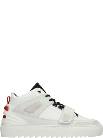 Mason Garments Firenze Mid Sneakers In White Leather