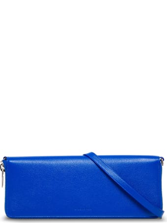 Balenciaga Rectangular Crossbody Bag In Blue Leather