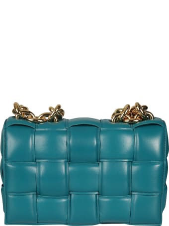 Bottega Veneta Woven Flap Chain Shoulder Bag