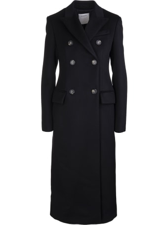 SportMax Black Mirko Double-breasted Coat