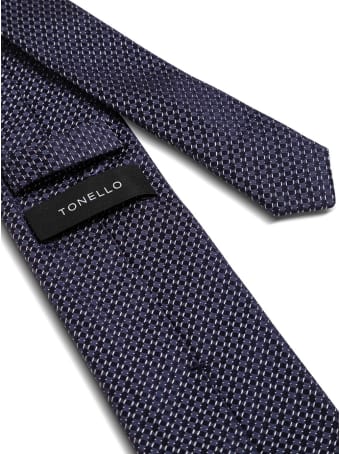 Tonello Blue Silk Necktie