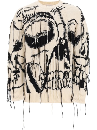 Alexander McQueen Sweater With Skull Intarsia