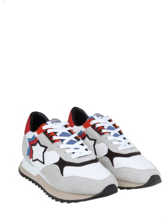 Atlantic Stars Draco Sneakers In Nylon And Suede Color White