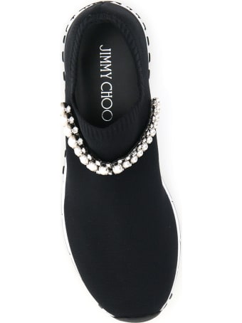 Jimmy Choo Verona Sneakers With Crystals And Pearls