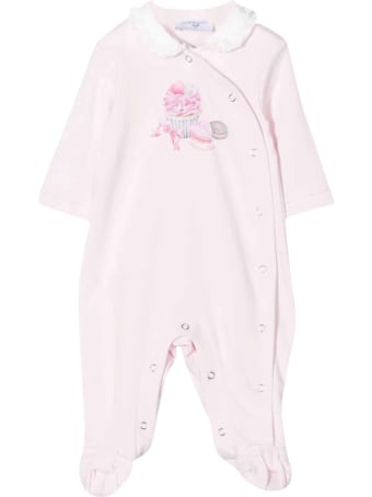 Monnalisa Newborn Pink Onesie