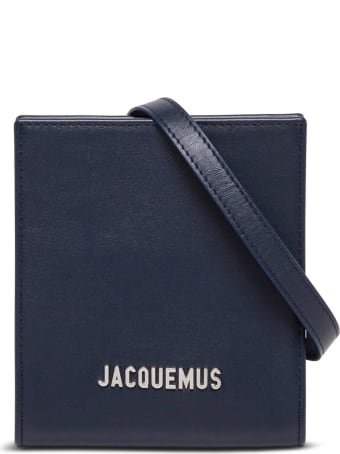 Jacquemus Le Gadjo Crossobdy Bag In Blue Leather