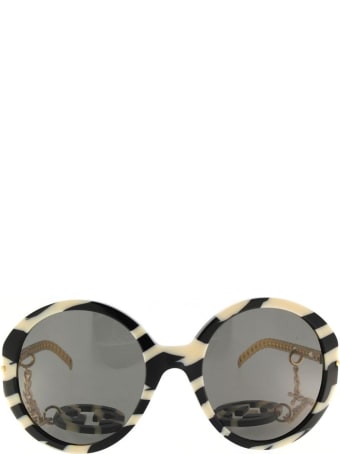 Gucci Gucci Gg0726s Black & Ivory Sunglasses