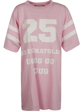 Gucci Stripe Detail Logo Oversize T-shirt