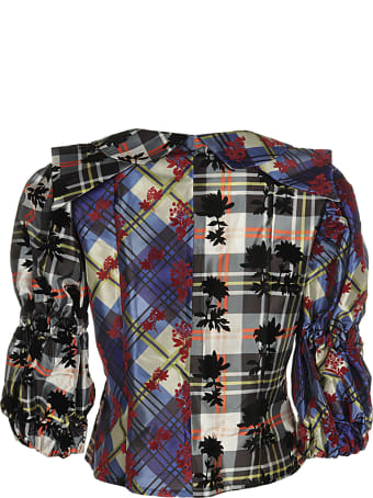 Chopova Lowena Flocked Organza Top