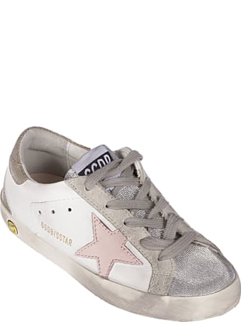 Golden Goose Superstar Leather Upper And Star Checkered