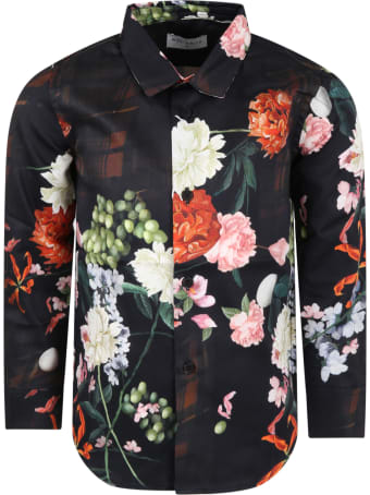 Wolf & Rita Black ''roberto'' Shirt For Kids