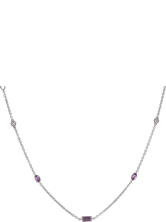 Lo Spazio Jewelry Lo Spazio Pink Sapphire and Diamond Necklace