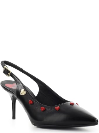 Love Moschino Black Slingback Pump